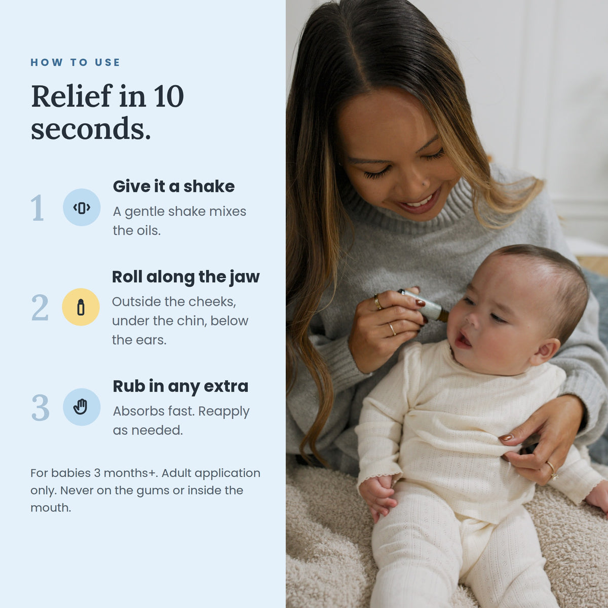 Plenny Little Teethers Teething Roller - How to Use