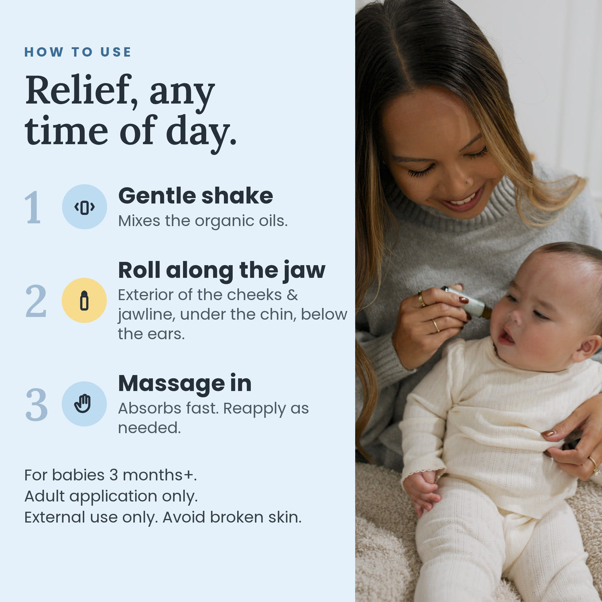Plenny Little Teethers Teething Roller - How to Use