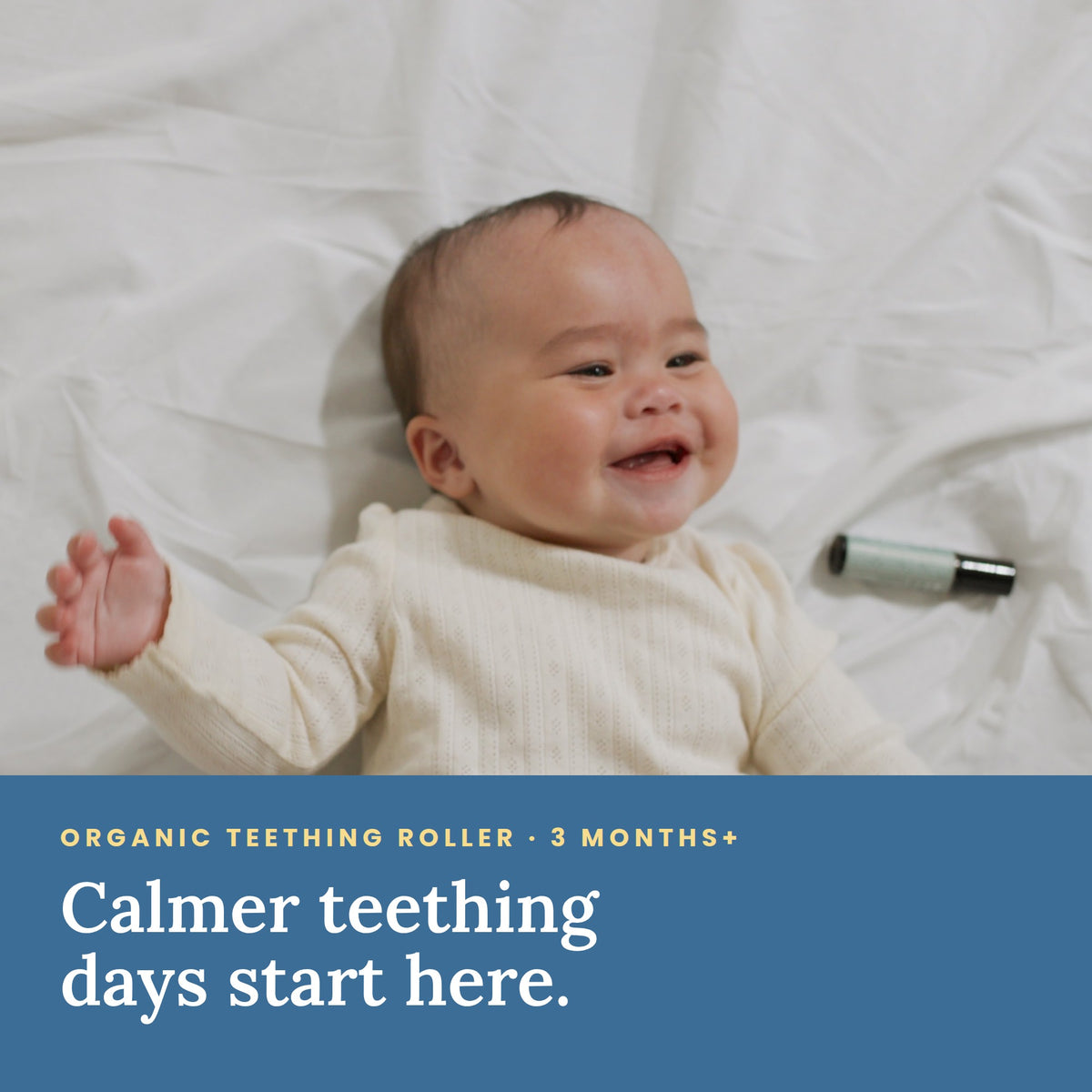 Plenny Little Teethers Teething Roller - Happy Baby